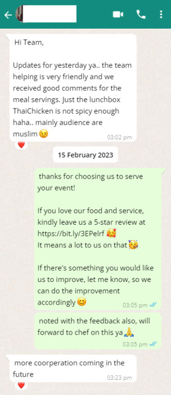 customer feedback